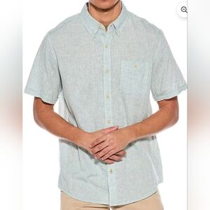 Men's Light Green Short Sleeve Shirt